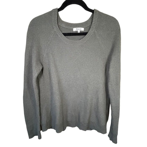 Madewell Women's Province Cross-Back Pullover Sweater Size Medium Moss Green‎ - Picture 1 of 6